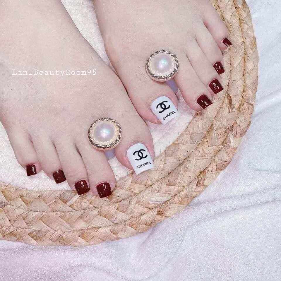 NAIL BOX THIẾT KẾ /MÓNG ÚP CHÂN BỘ GỒM 20 MÓNG