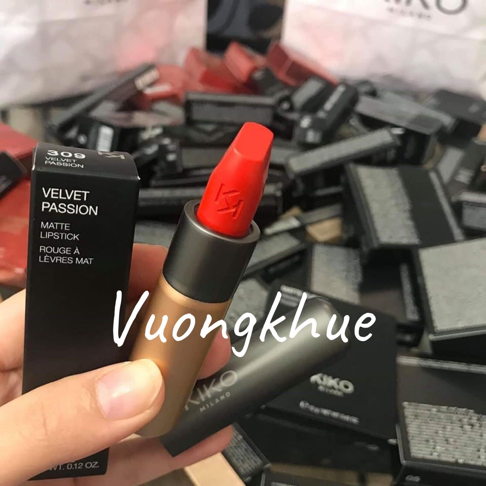Son lì Kiko Milano màu số 309- màu Cam Đỏ