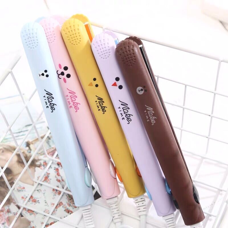 Máy Là Tóc Mini, Máy Ép Tóc Máy Duỗi Tóc Tiện Lợi Đa Năng, Máy Uốn Tóc MiNi