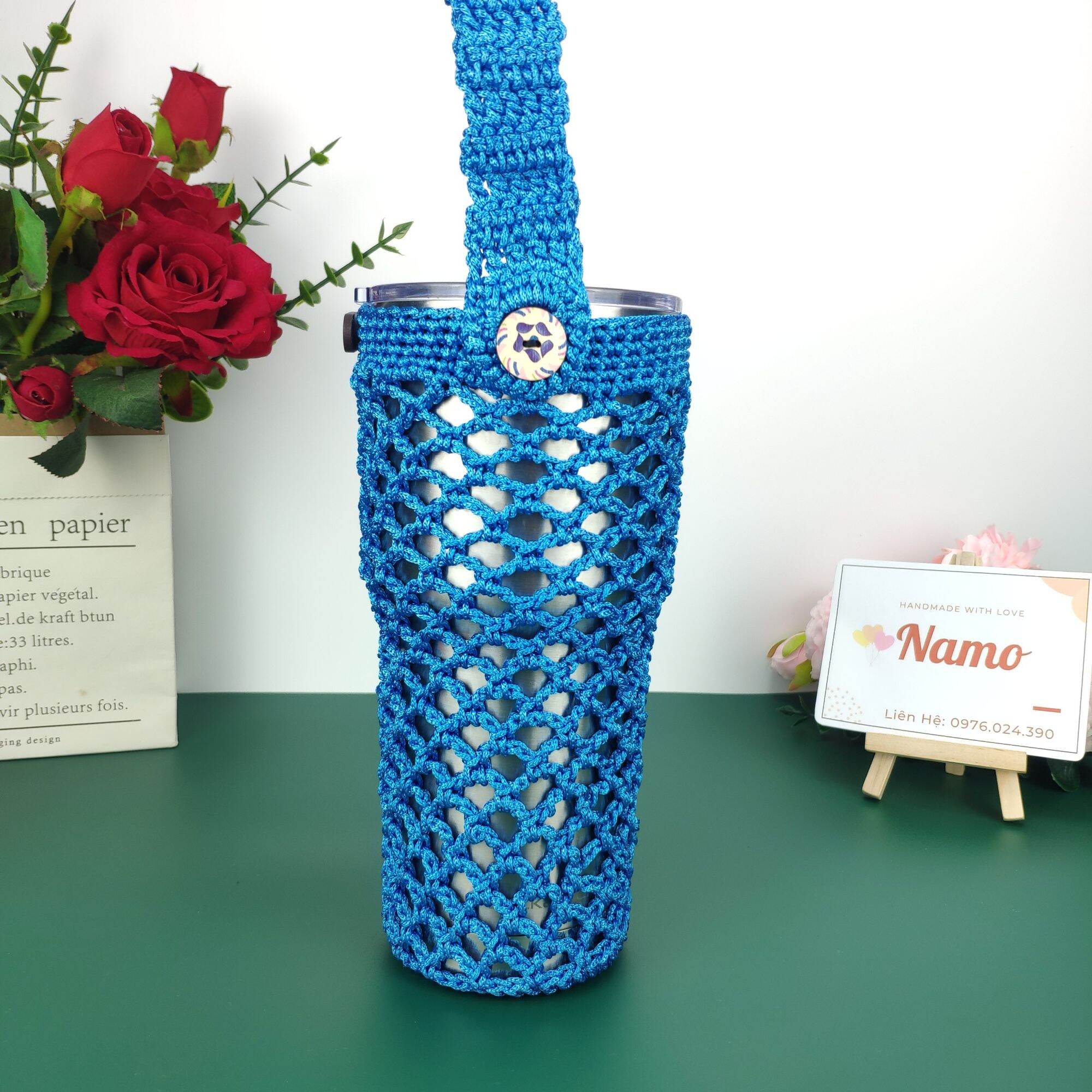 Túi đựng ly giữ nhiệt size 900ml handmade