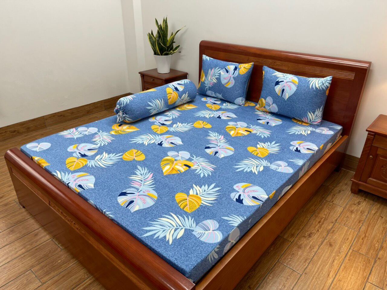 Bộ drap 4 món thun lạnh hàn quốc. nệm <15cm