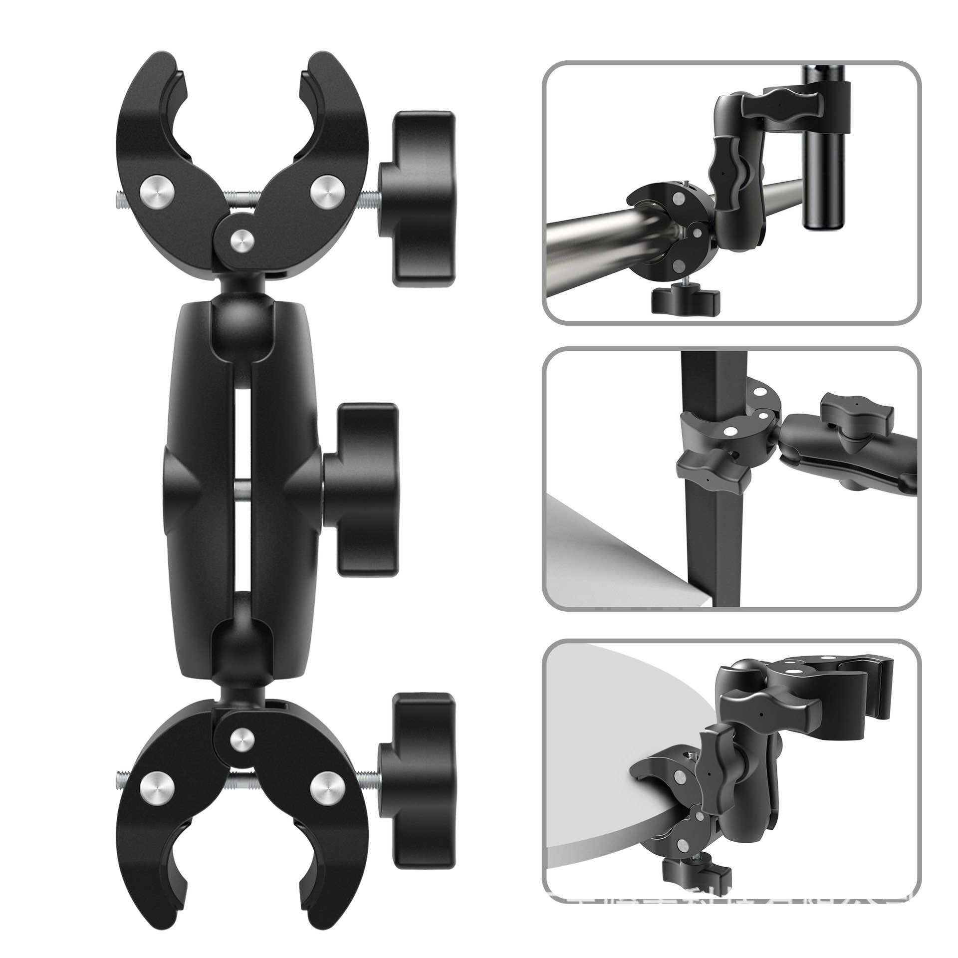 Giá đở kẹp 2 đầu kim loại gắn camera action phụ kiện máy quay gopro