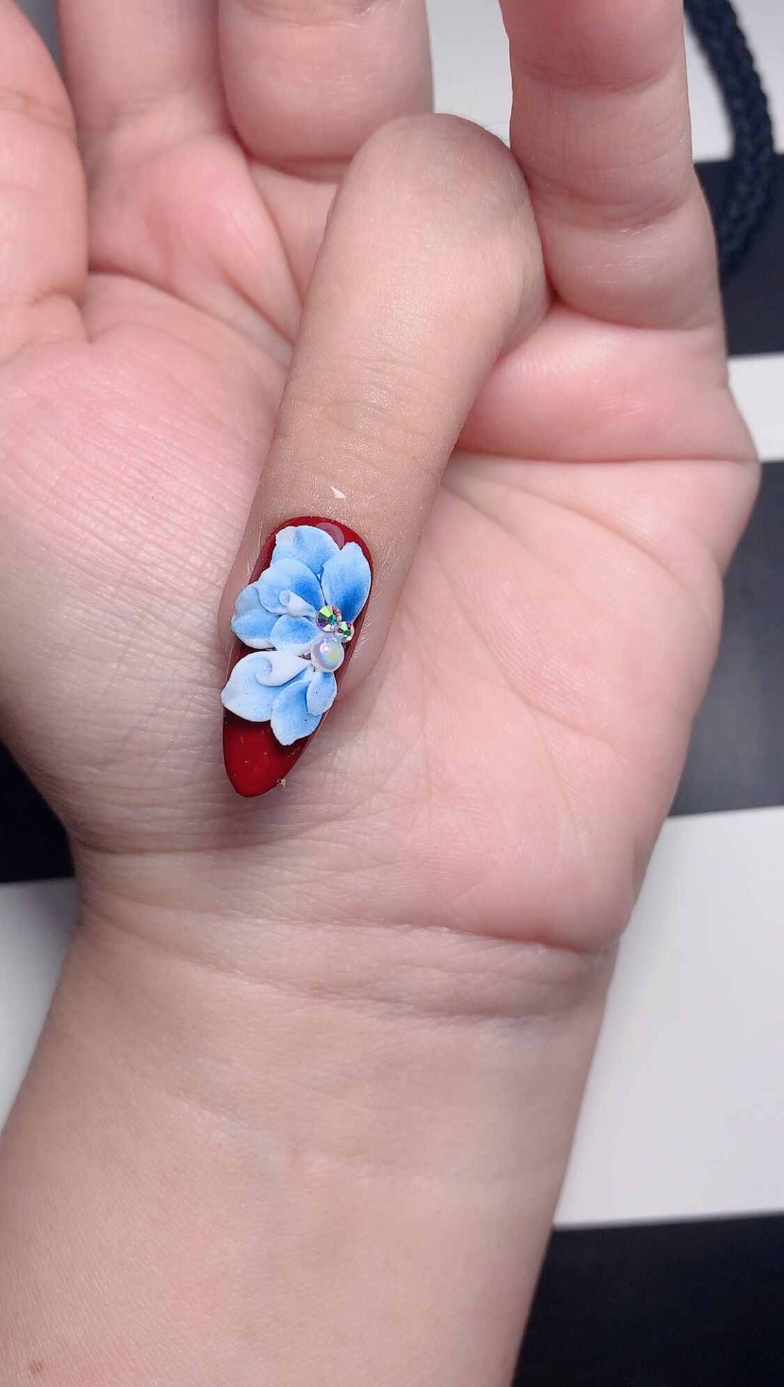 hoa bột nail- Hoa kiểu đính đá mới lạ (giá 1 bông)