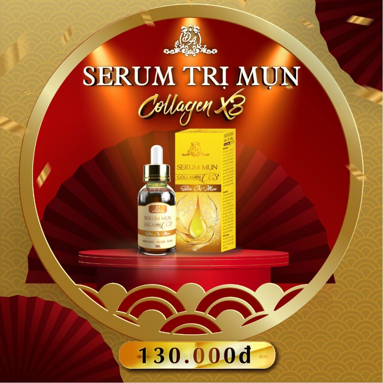 Serum mụn x3 - serum collagen mụn x3 mỹ phẩm đông anh