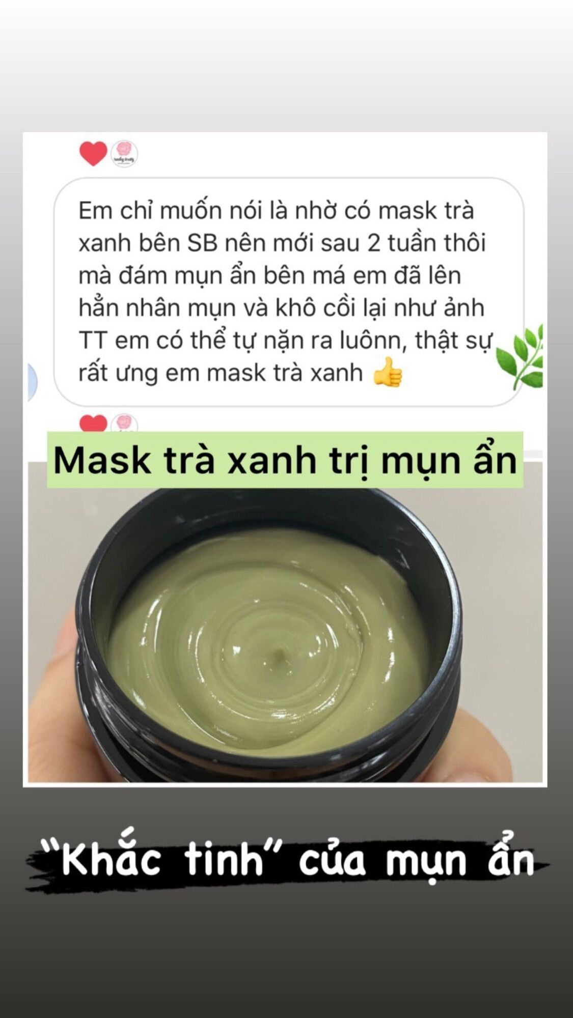 Mặt nạ Trà xanh handmade Sunday Beauty