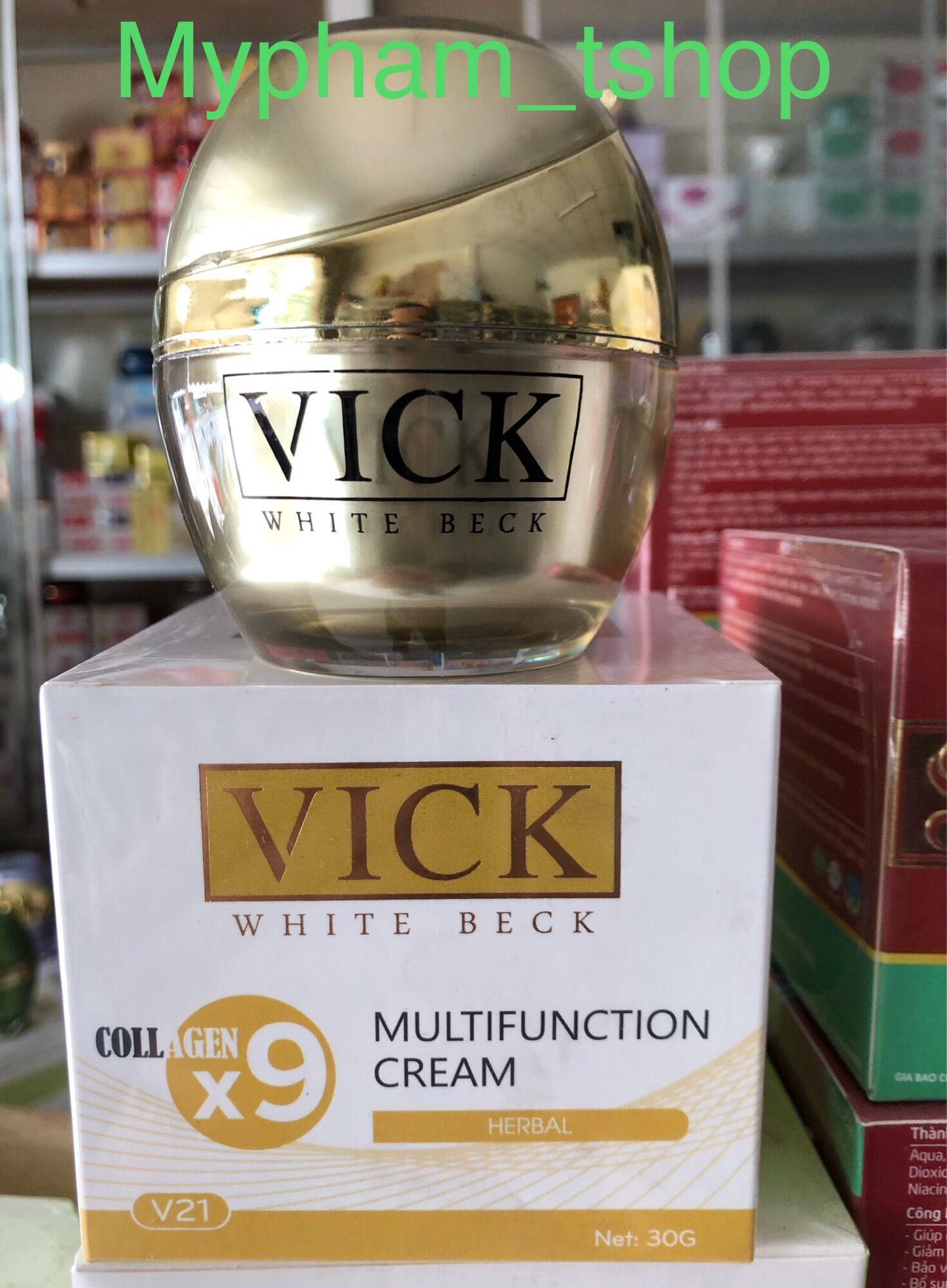 Kem dưỡng da đa chức năng vick white beck collagen x9
