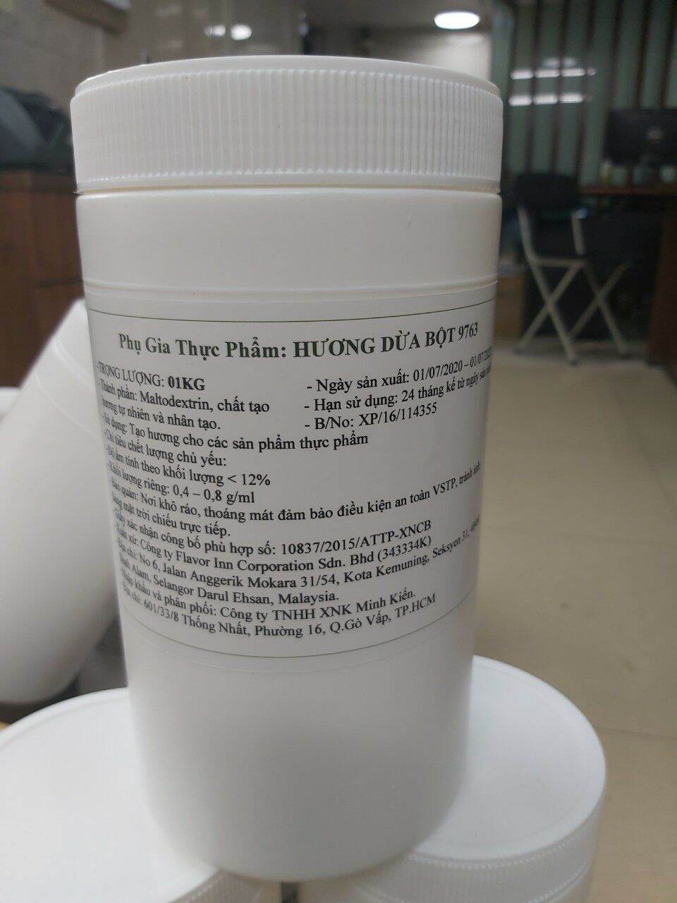Bột hương dừa Malaysia hộp 1kg