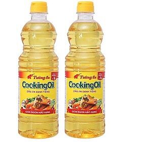 Combo 2 chai dầu ăn cooking oil tường an 1lít / Date Luôn Mới