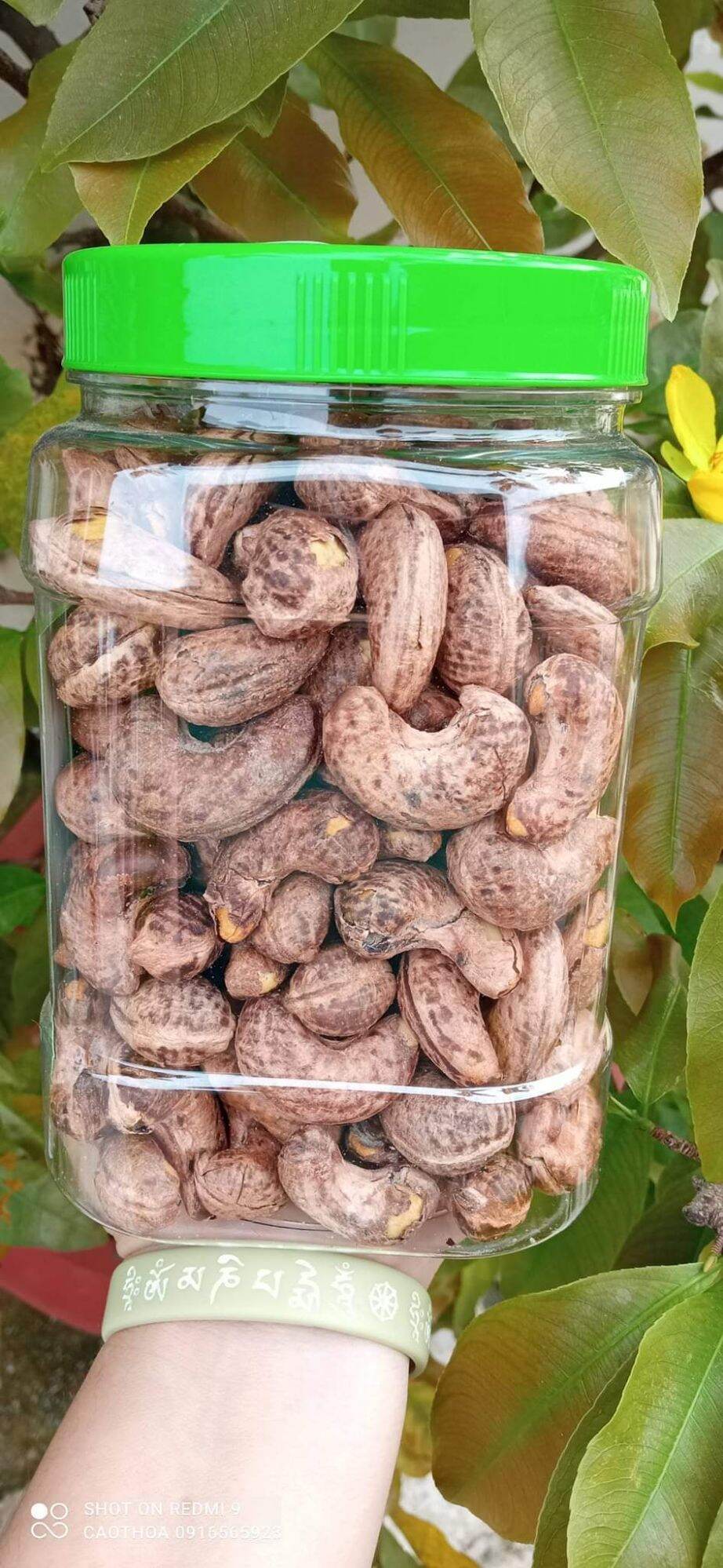 Hạt điều rang muối Bà Tám Bình Dương hủ 500gr