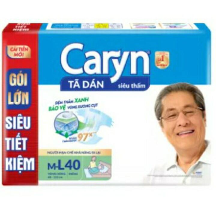 Bán lẻ 1 miếng tã dán Caryn size M/ML/XL cho mẹ đi sinh