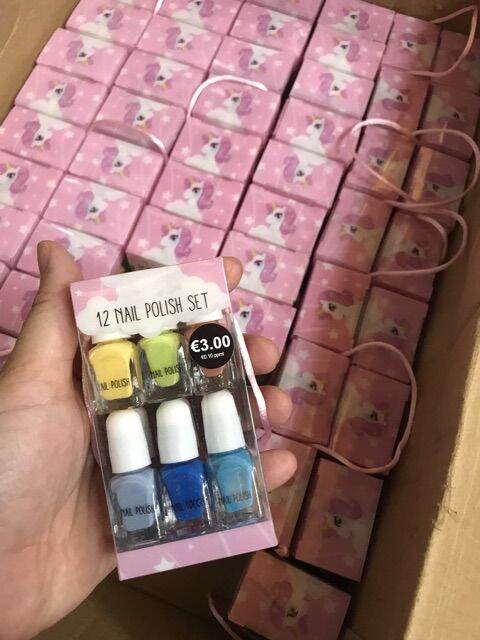 Set 12 sơn móng tay mini primark nail polish cho bé gái