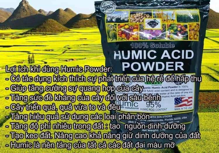 phân bón humic mỹ hữu cơ