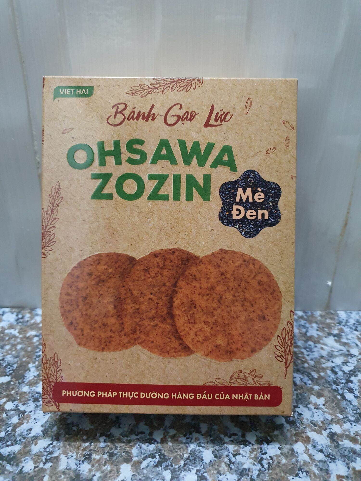 Bánh gạo lứt Ohsawa Zozin mè đen