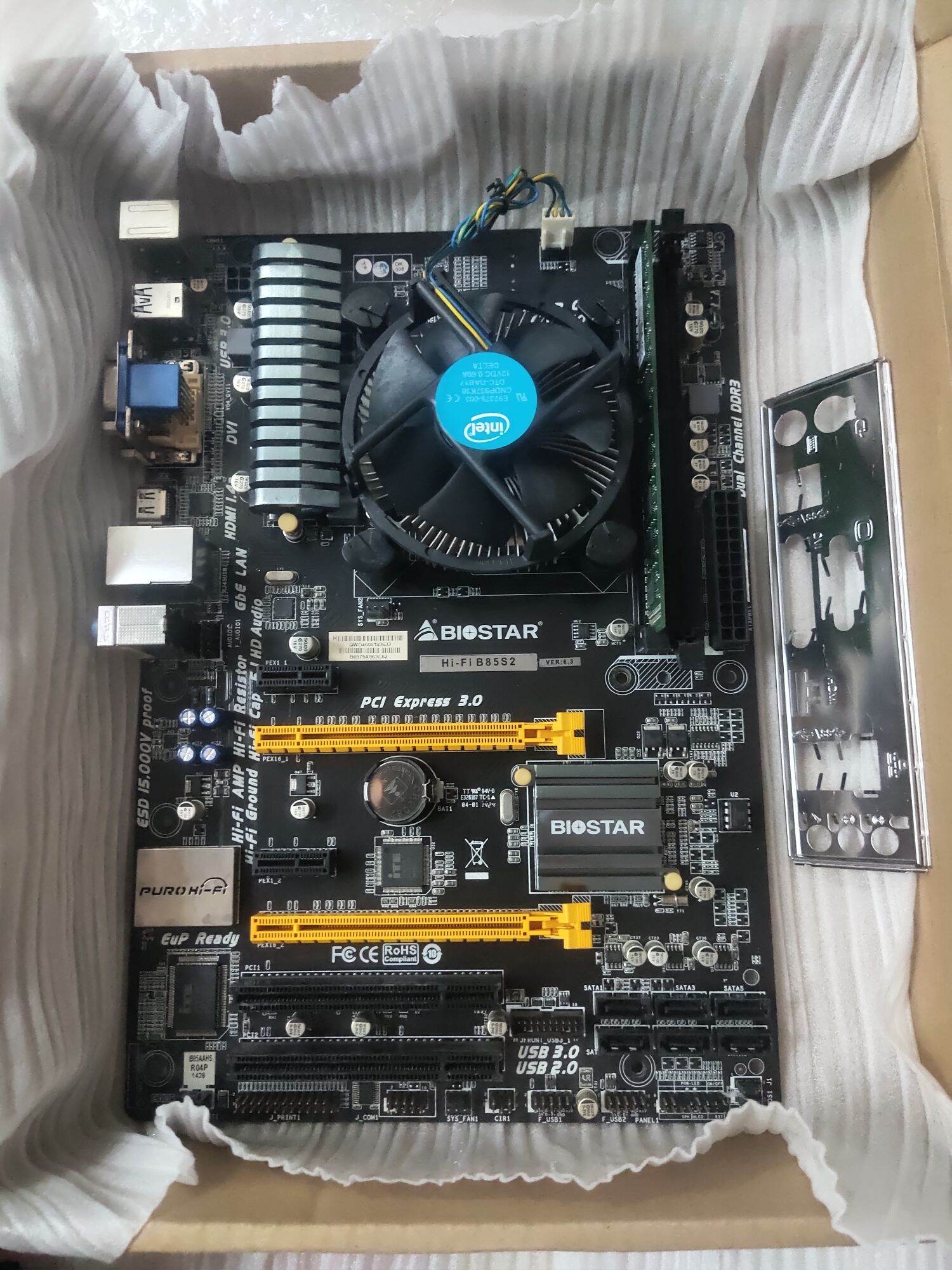 combo B85 + i5 4590 + ram 8g (gửi chi tiết sp , trước khi gói )