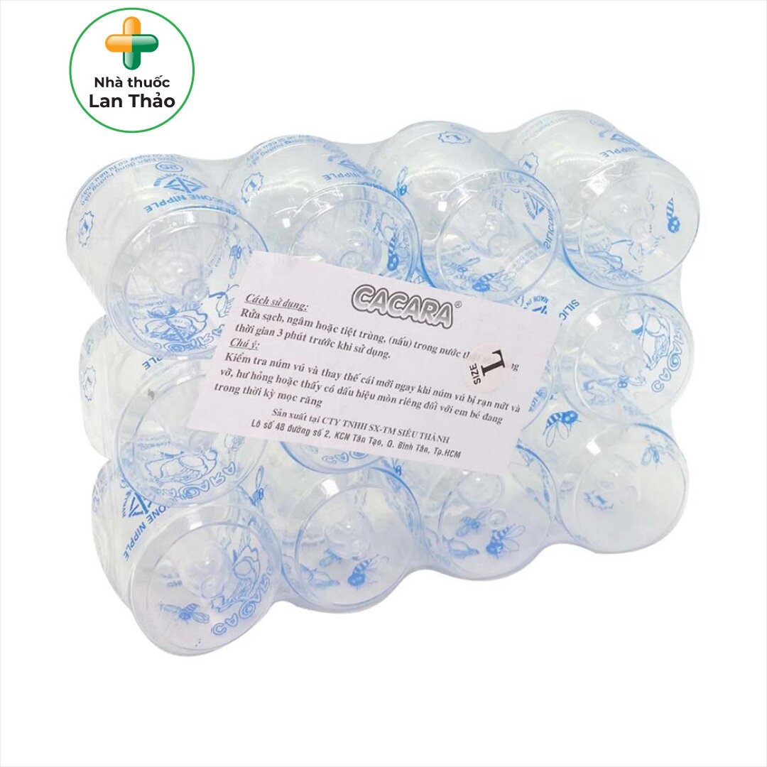 NÚM VÚ LY CACARA ĐỦ SIZE LỐC 12 CÁI