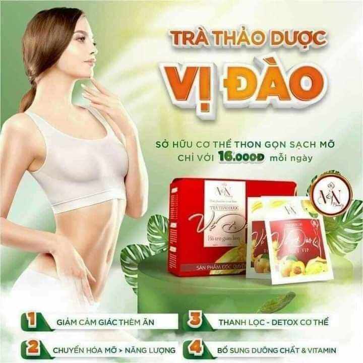 Trà đào giảm cân Đông Anh