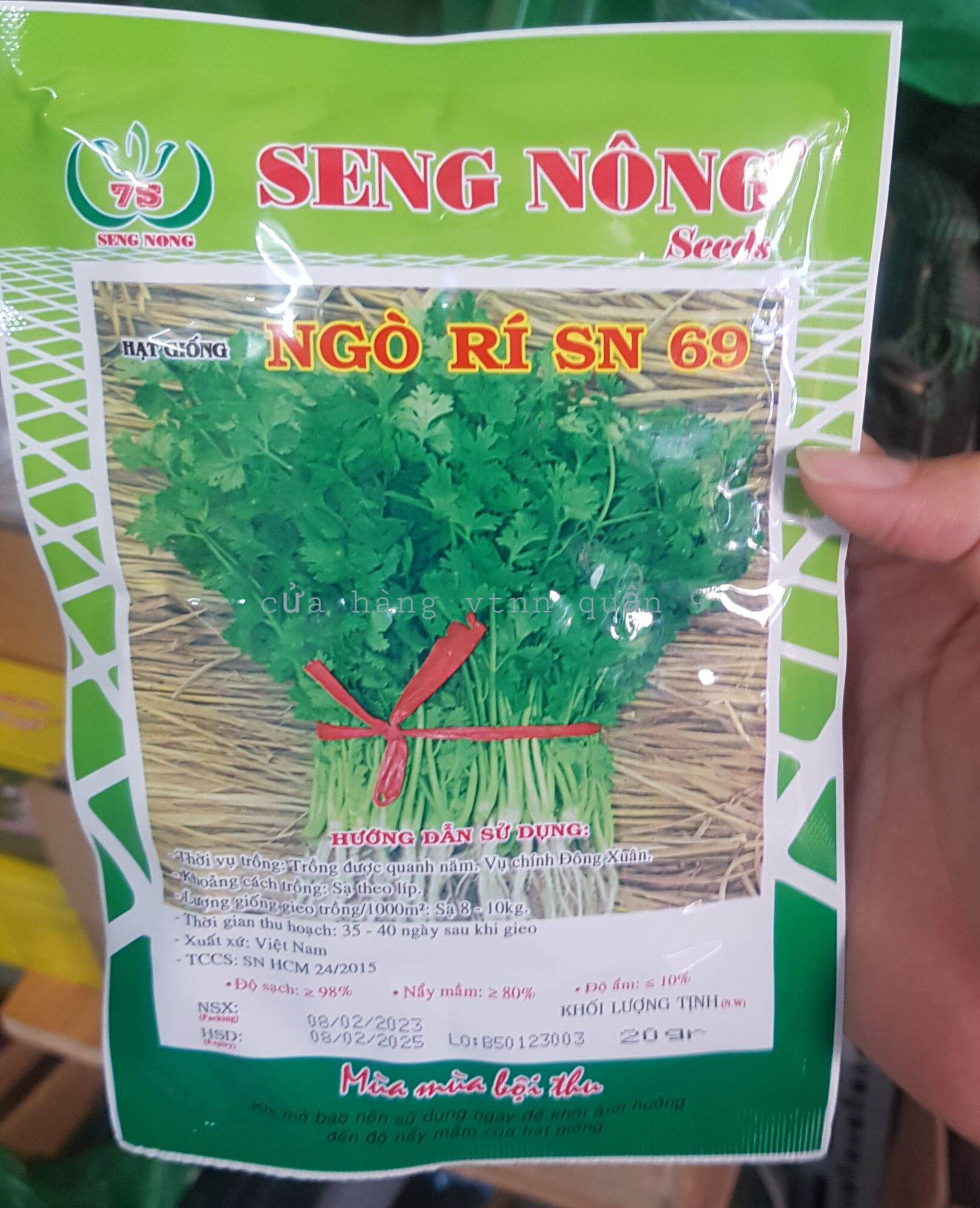 hạt giống ngò rí SN(20gr)