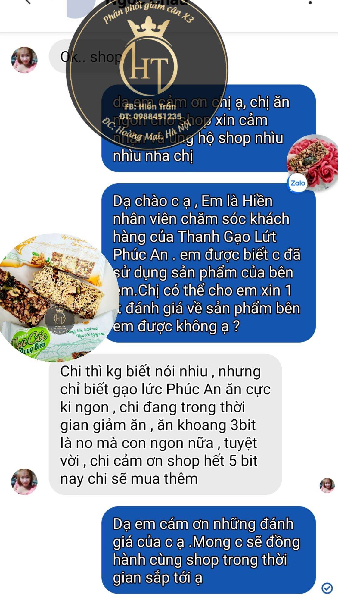 Thanh Ngũ Cốc Chà Bông Phúc An