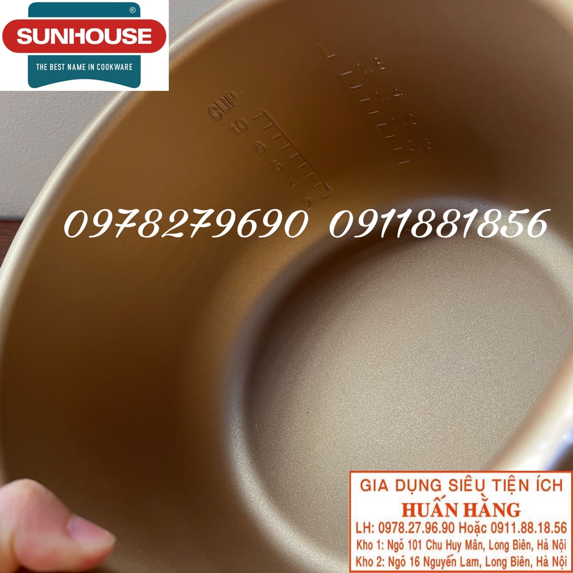 Ruột Nồi cơm điện tử Sunhouse mama 1.8 lít SHD8903