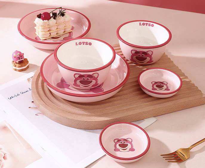 Chén sứ chấm gia vị Gấu Dâu