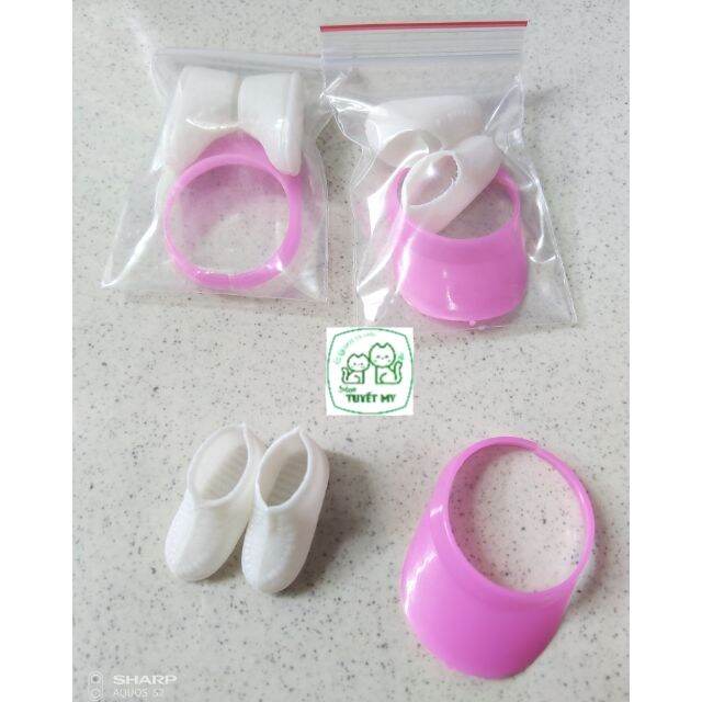 [HCM]BỘ GIÀY NÓN THỂ THAO CHO BÚP BÊ