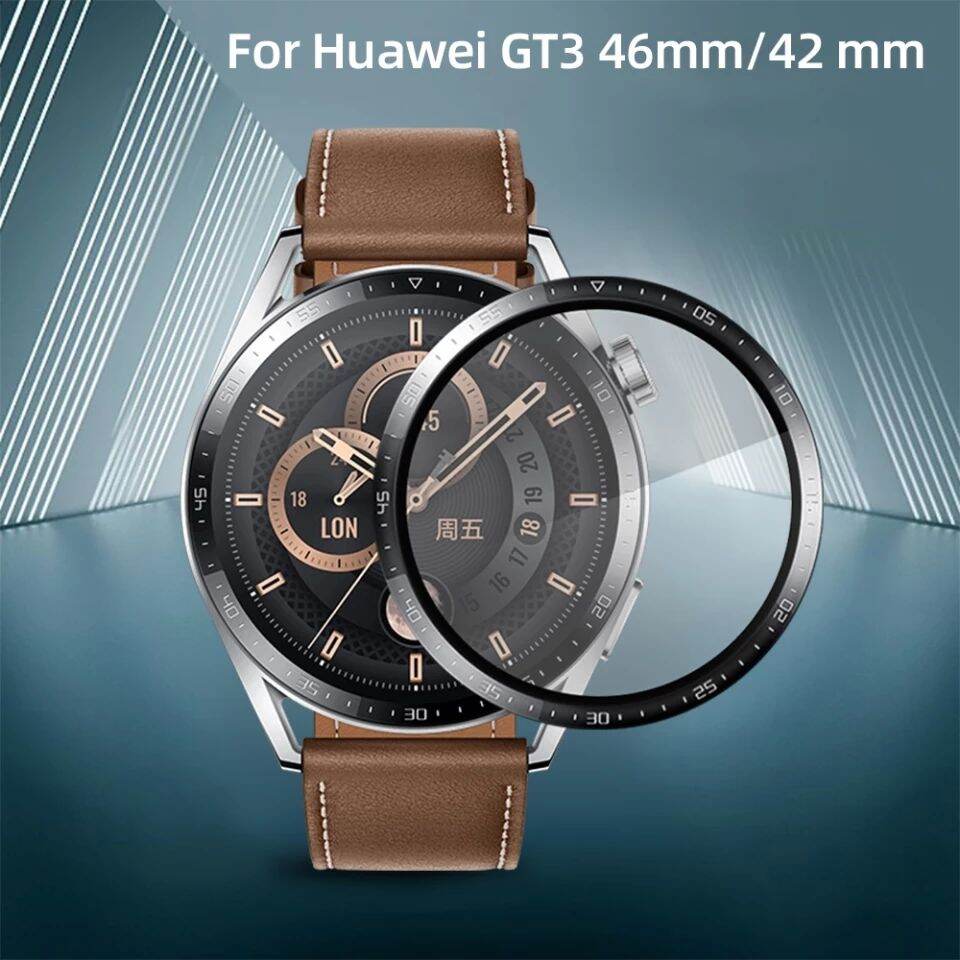 [Tặng 1 miếng 2D/TPU khi mua 2 miếng cường lực 3D] Cường lực 3D Cạnh Cong Full mặt kính cho Huawei Watch GT3 46mm / 42mm