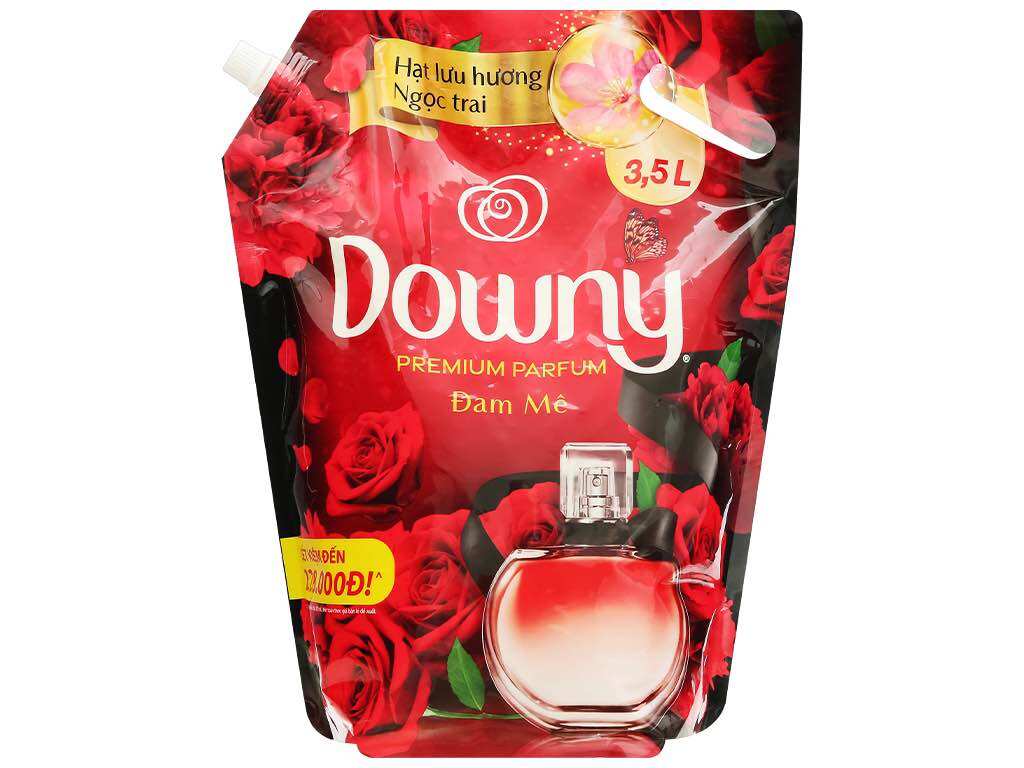 Downy nước xả hương nước hoa cao cấp đam mê túi 3,5L