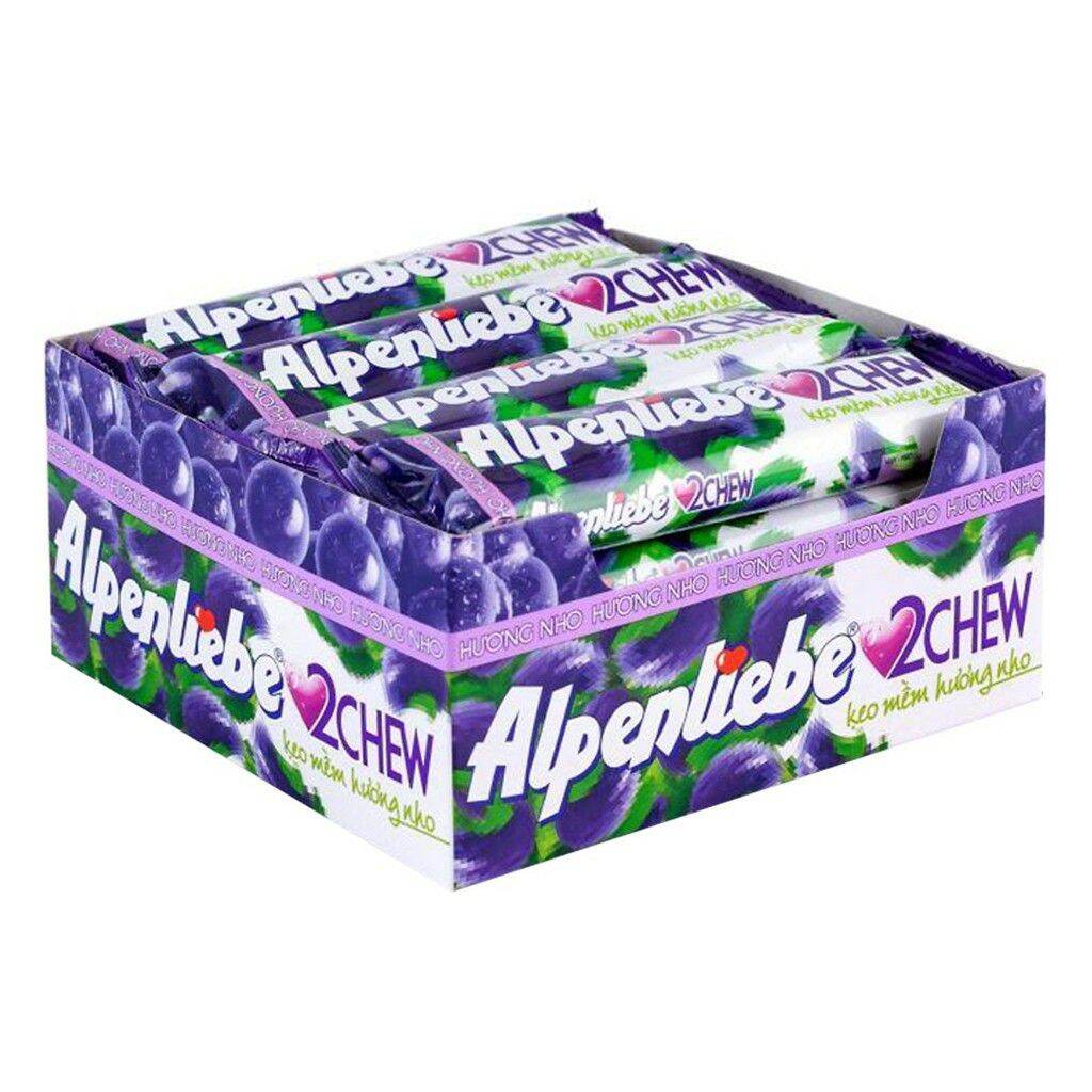 0Kẹo mềm Alpenliebe 2chew 392g(16thỏi x24,5g)