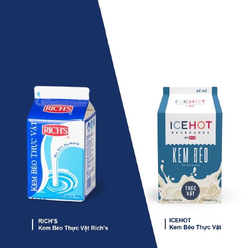 Rich lùn 454g (Xanh, Trắng) có đủ, Chỉ giao Hoả Tốc