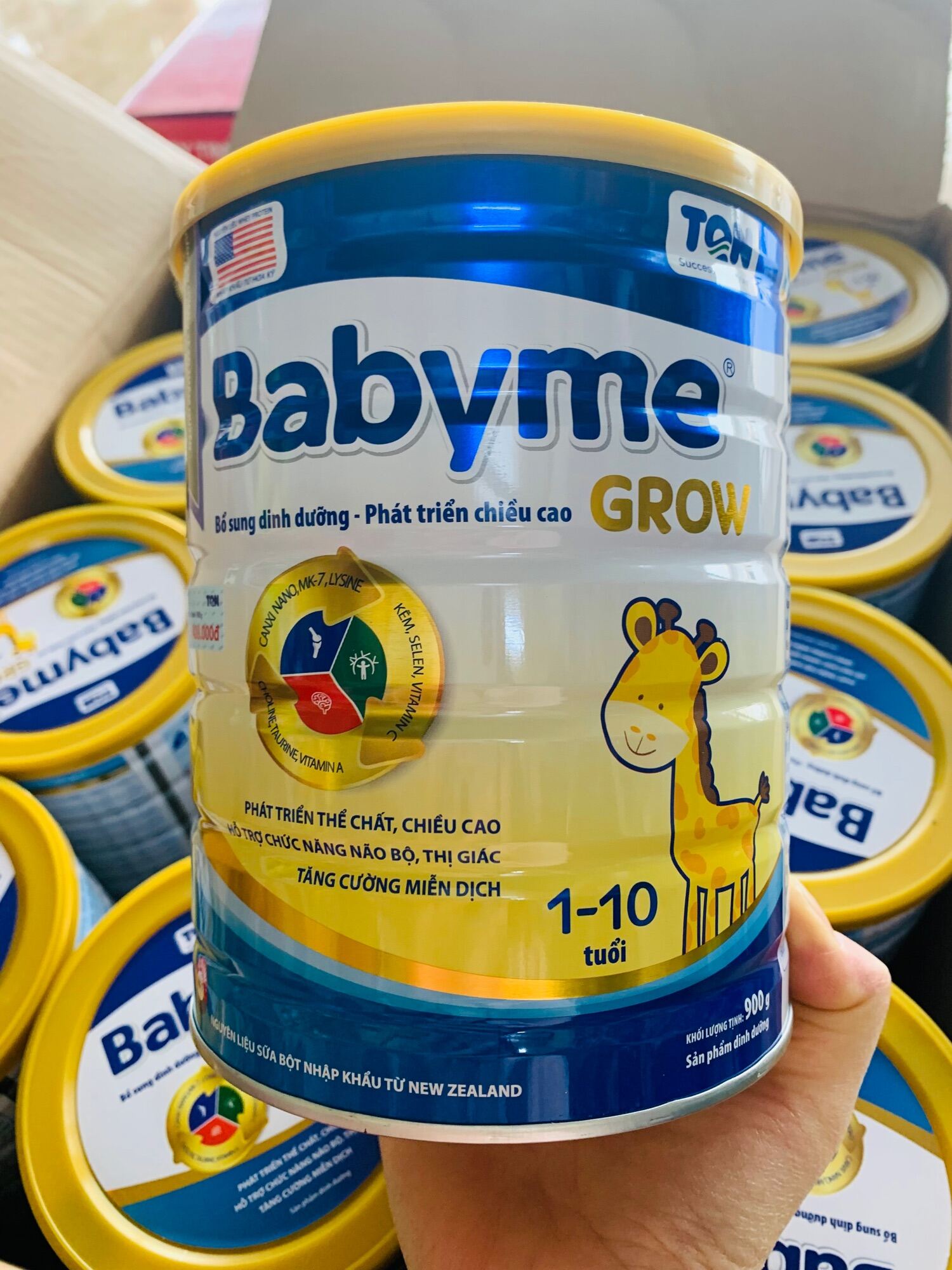 Sữa babyme chiều cao 900g cho bé từ 1-10 tuổi