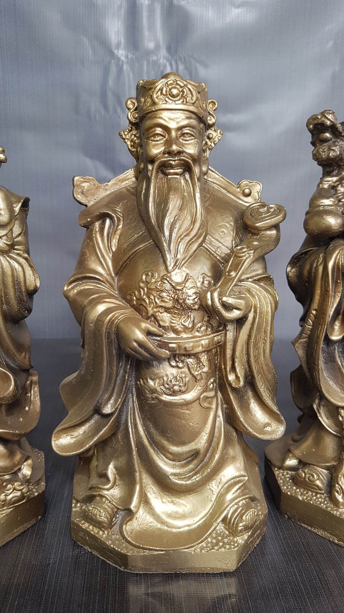 Tượng phước lộc thọ , bộ tam đa phước lộc thọ, cao 28cm.