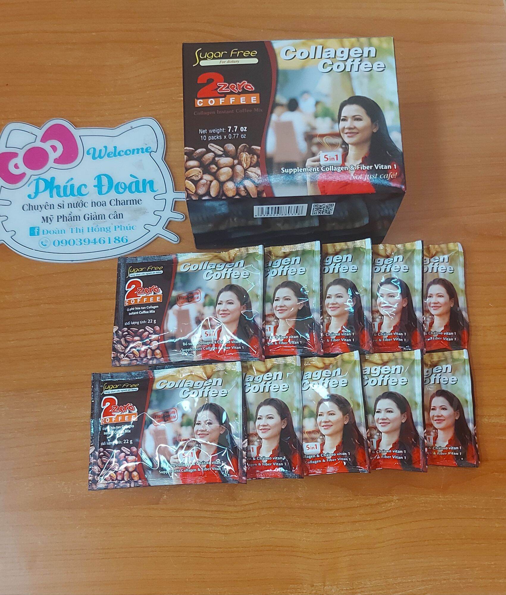 Cà phê sữa hòa tan collagen 2 zero ( isomalt)