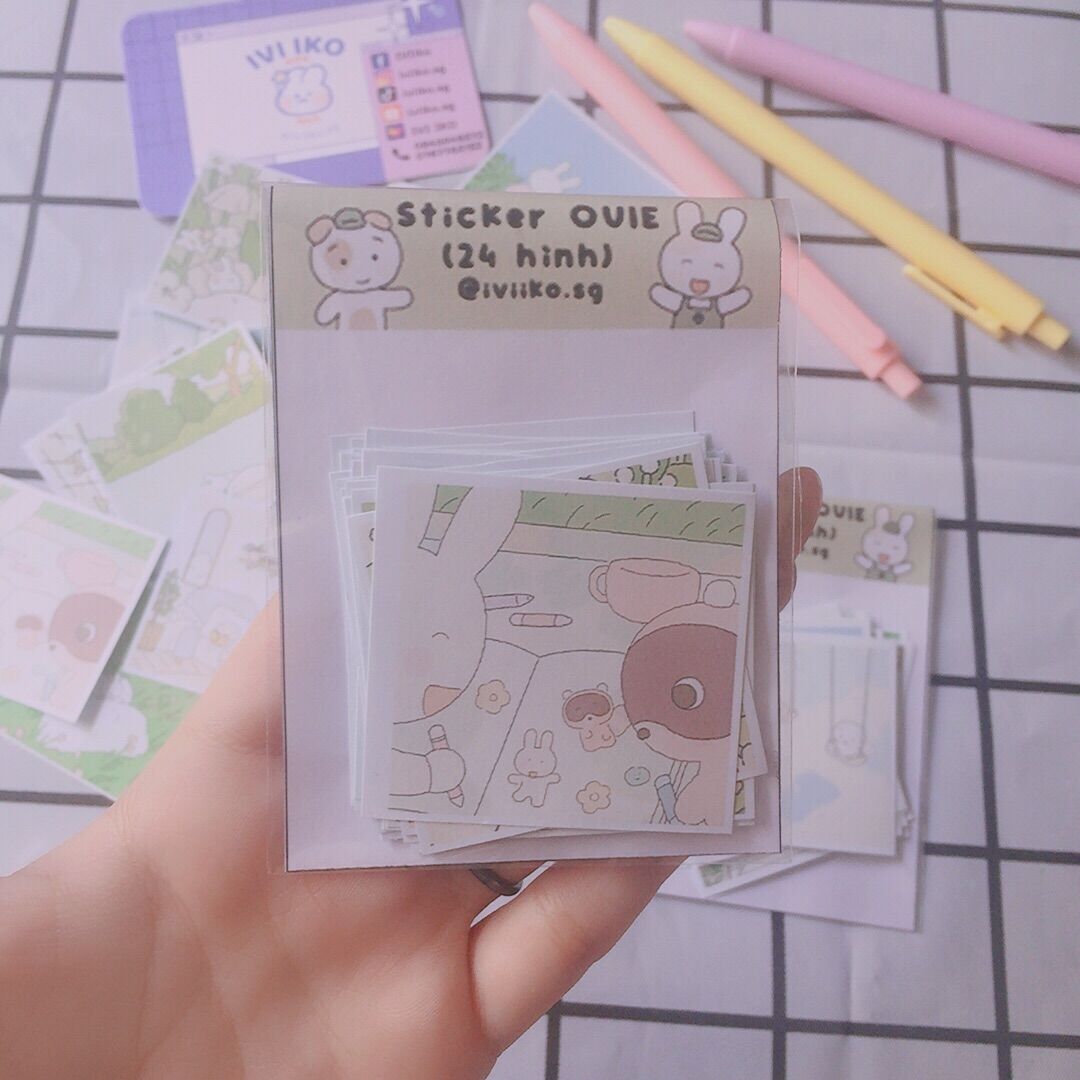 Set 24 sticker OUIE (5x5cm) | IVI IKO