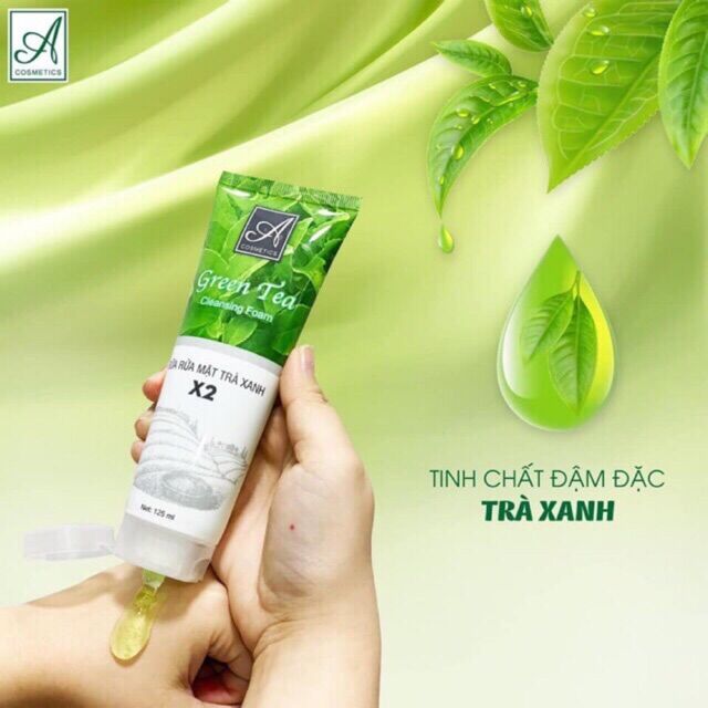 Sữa rửa mặt trà xanh X2