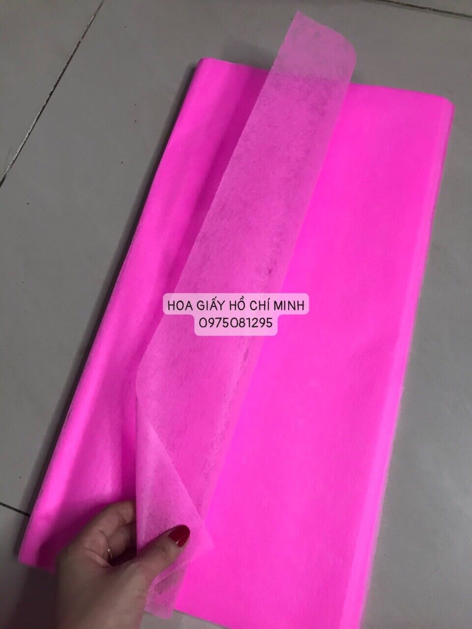 05 tờ giấy lụa gói hoa loại đẹp