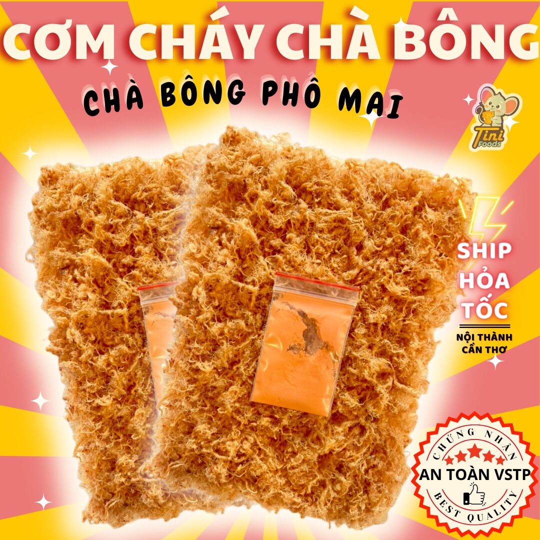 [SIÊU GIÒN] CƠM CHÁY SIÊU CHÀ BÔNG PHÔ MAI THƯỢNG HẠNG - GÓI HÚT CHÂN KHÔNG 300Gr