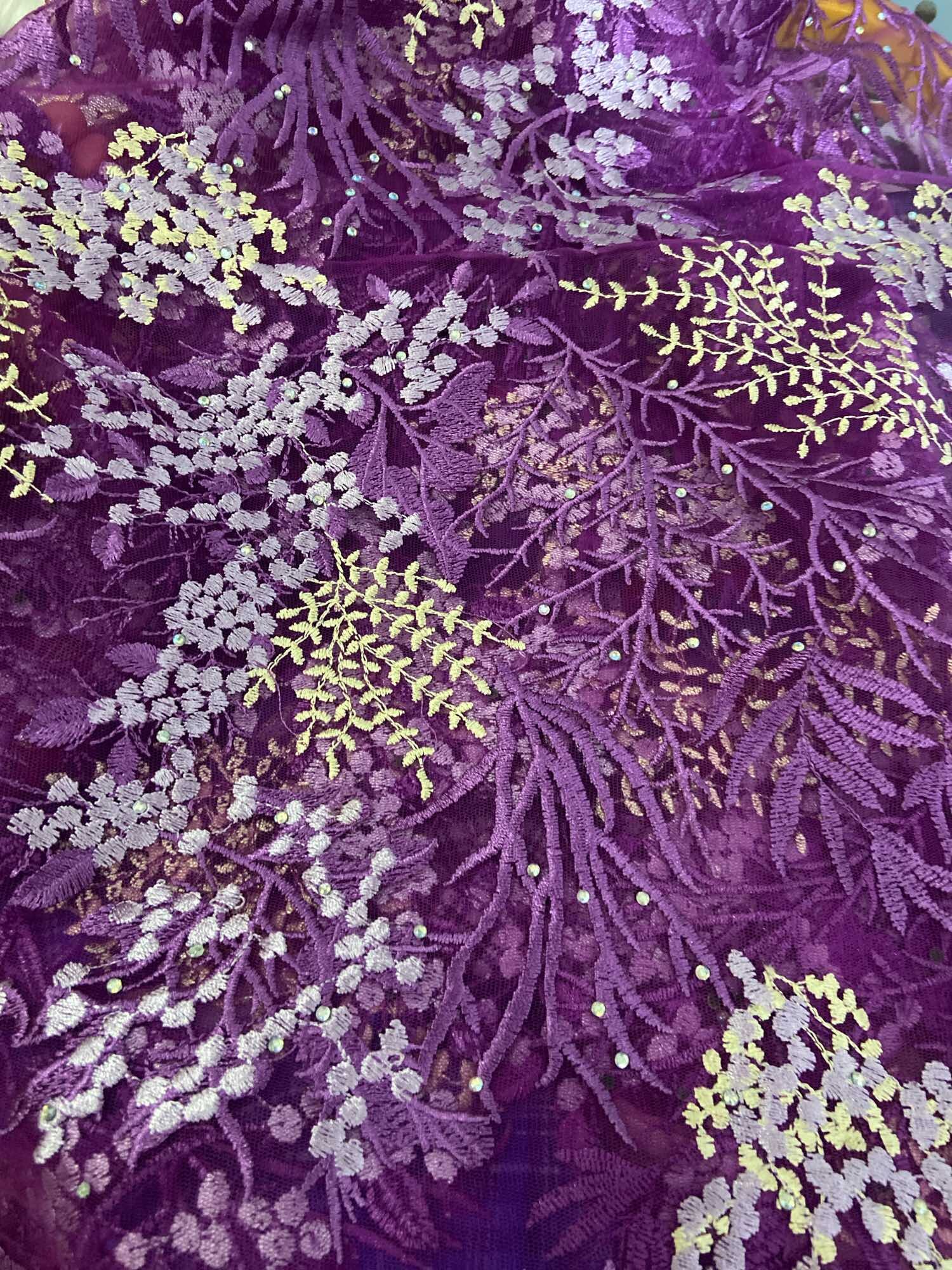 1m vải ren mềm sang may thiết kế quá đẹp khổ 1m4