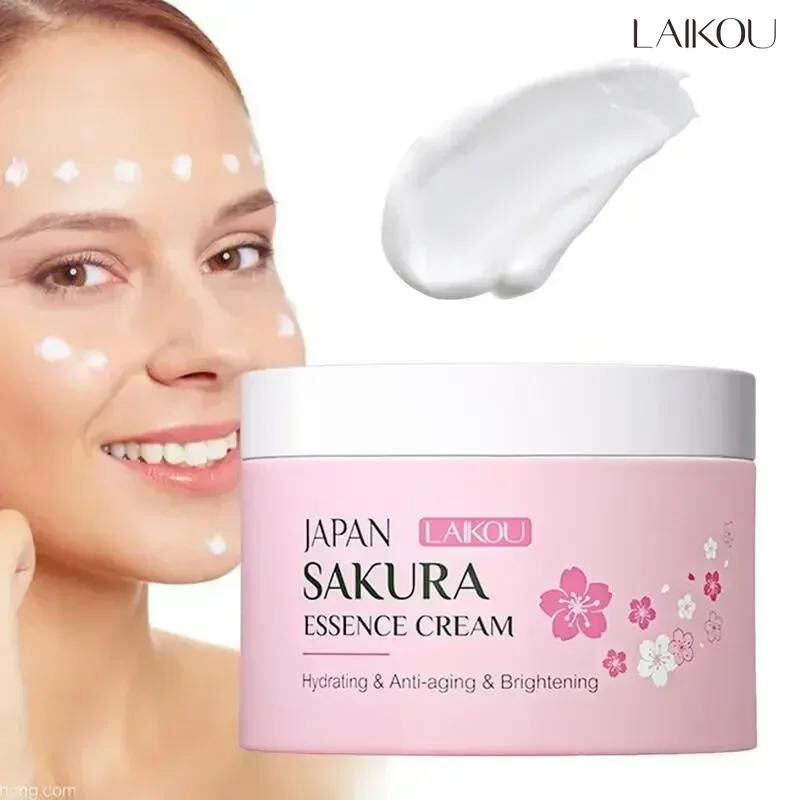 Kem Dưỡng Da Mặt Tinh Chất Sakura 25G Kem Dưỡng Ẩm Hoa Anh Đào Cho Da Khô & Thô Unisex Chăm Sóc Da Nhật Bản Bởi LAIKOU