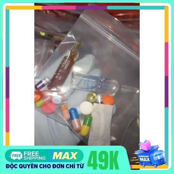 Combo 3 Set Vitamin Cấy Trắng trộn kem
