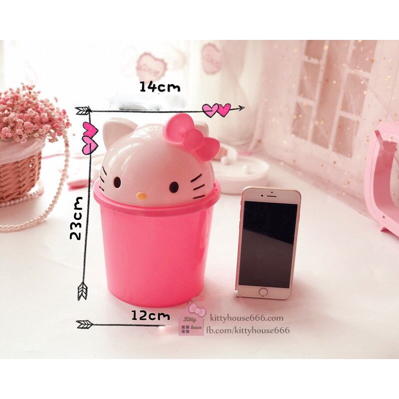 🌸THÙNG RÁC ĐỂ BÀN HELLO KITTY