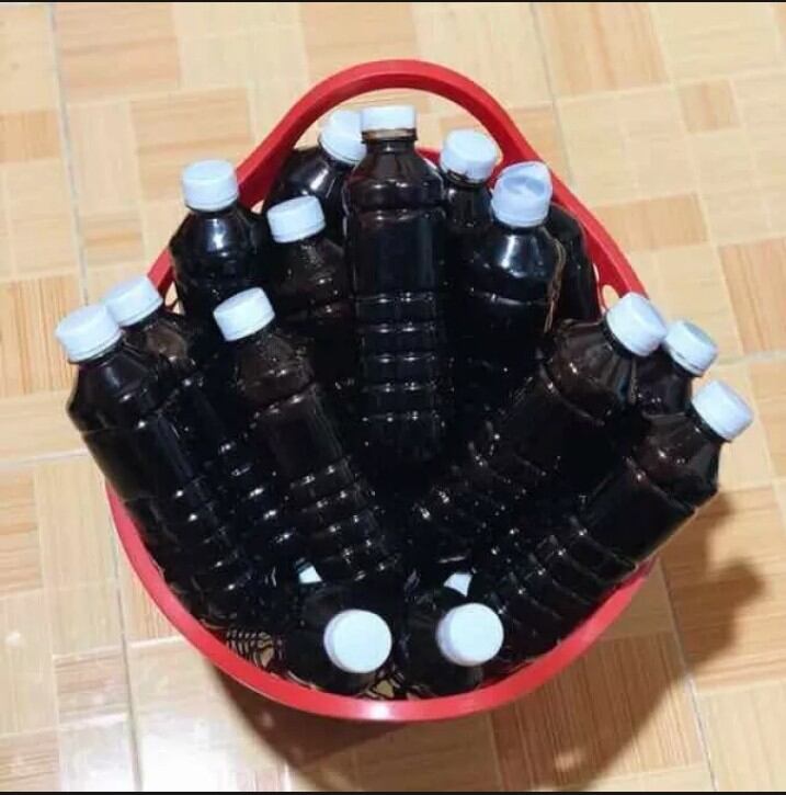 Nước màu dừa nhà nấu chai 500ml