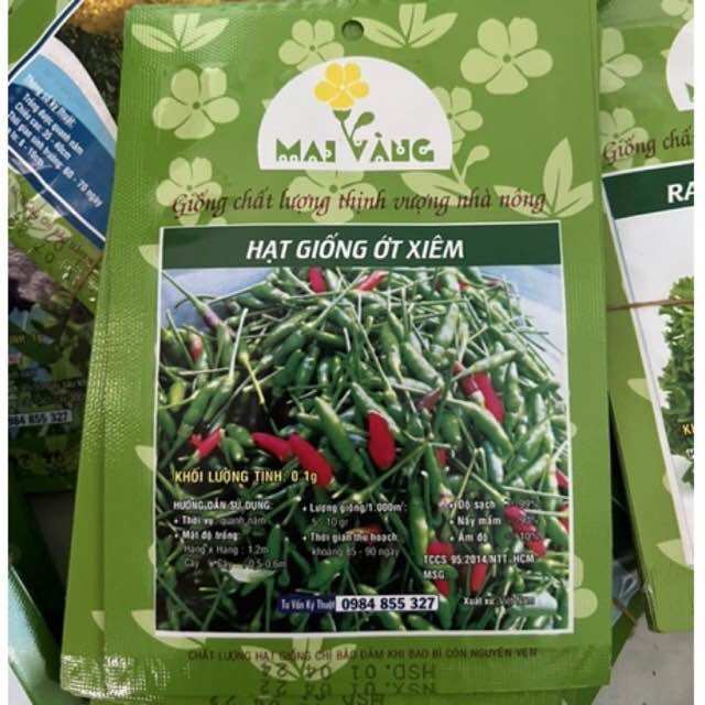 Hạt giống ớt xiêm (0.1gr), siêu cay dễ trồng