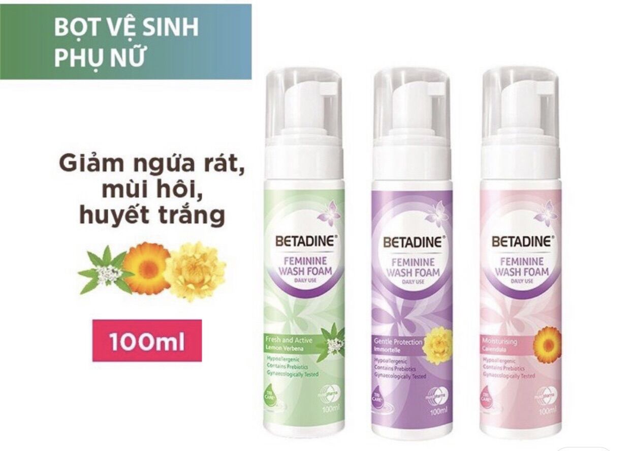 Betadine vệ sinh phụ nữ dạng bọt 100ml