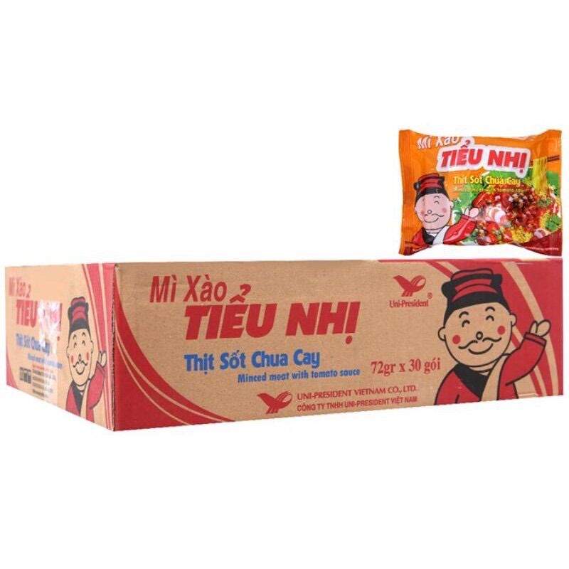 Thùng 30 gói mì xào tiểu nhị 72g