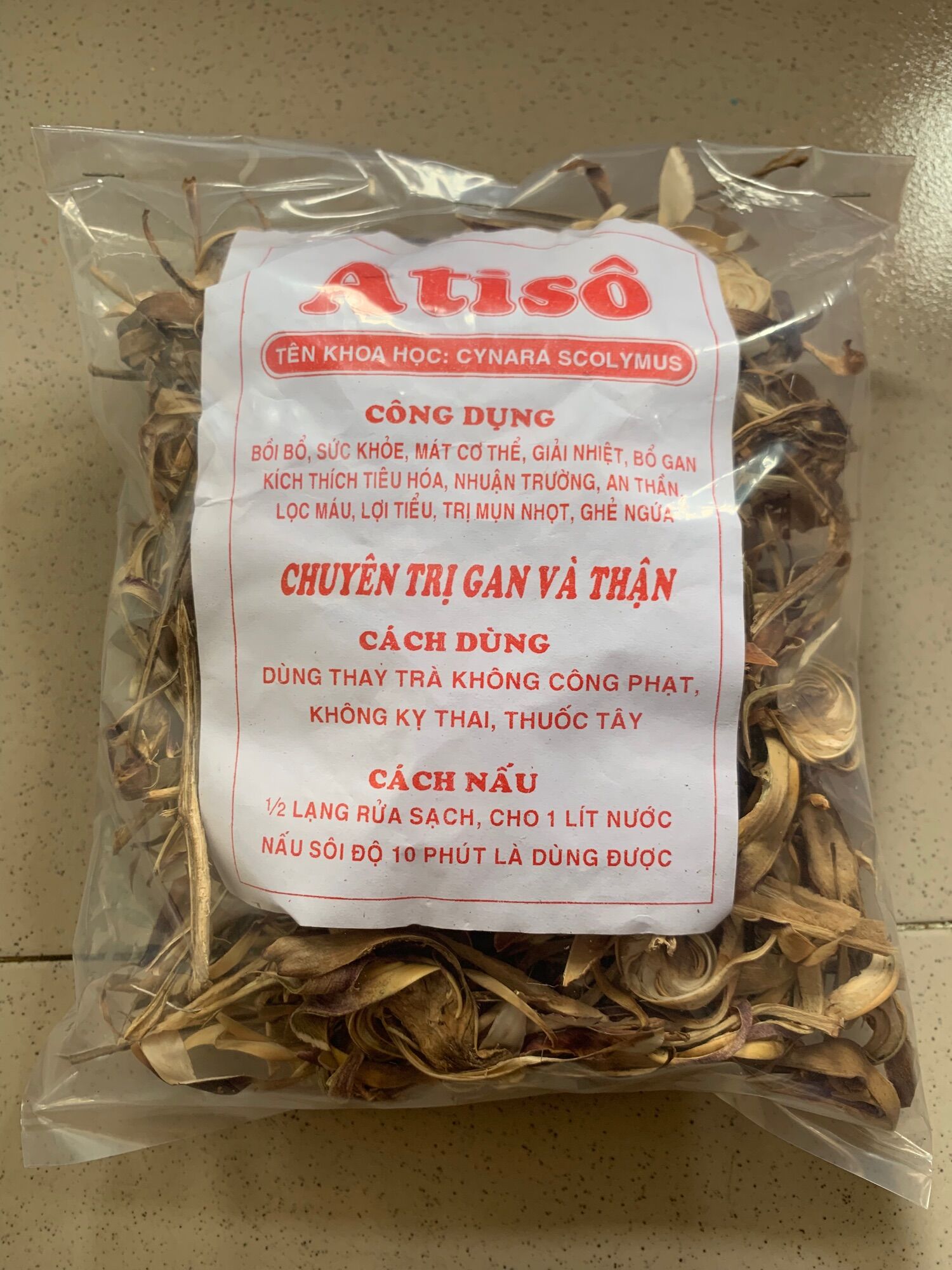 Bông Atisô Đà Lạt  khô loại 1