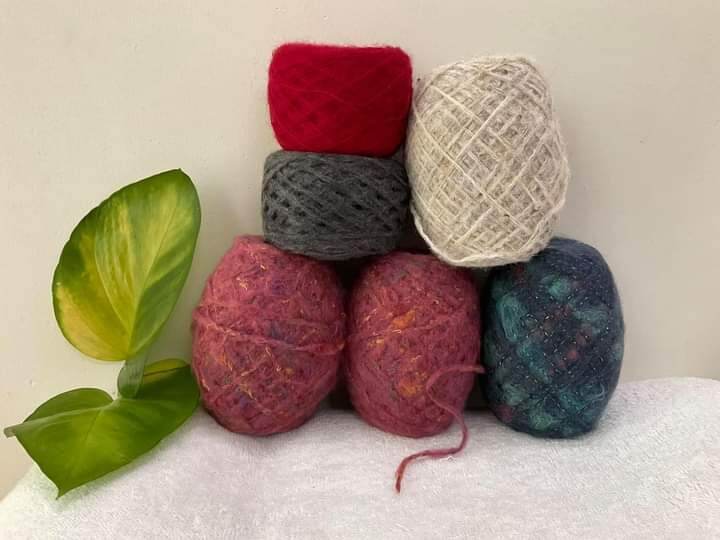 Len mohair sợi to lẻ màu 120k/500g như hình