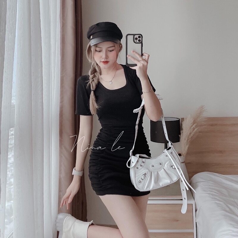 ĐẦM BODY CỔ VUÔNG XINH ĐẸP DNX4