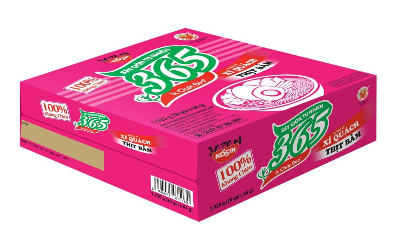 Mì 365 không chiên xí quách thịt bằm