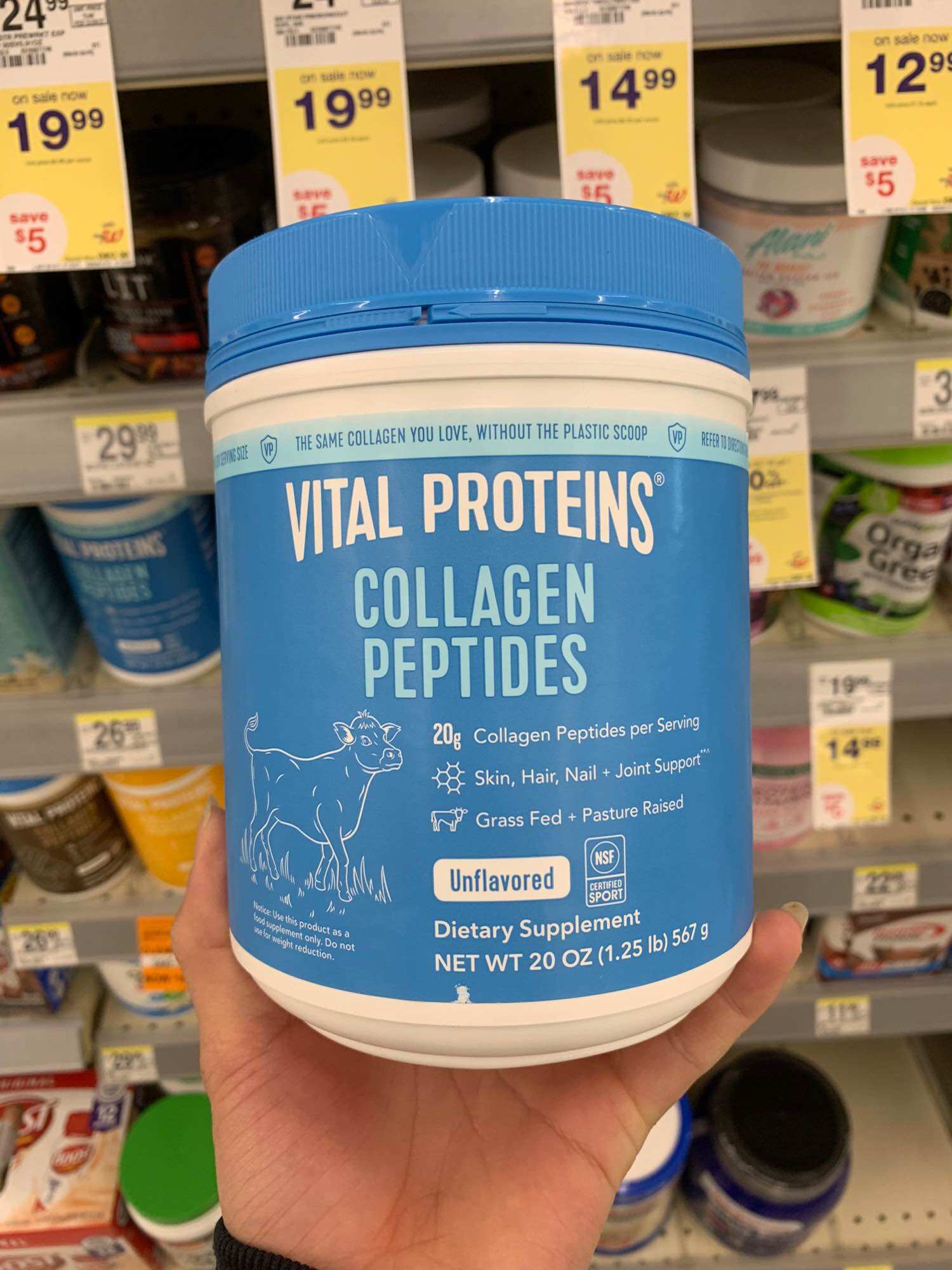 Bột Collagen Vital Proteins Collagen Peptides 567g