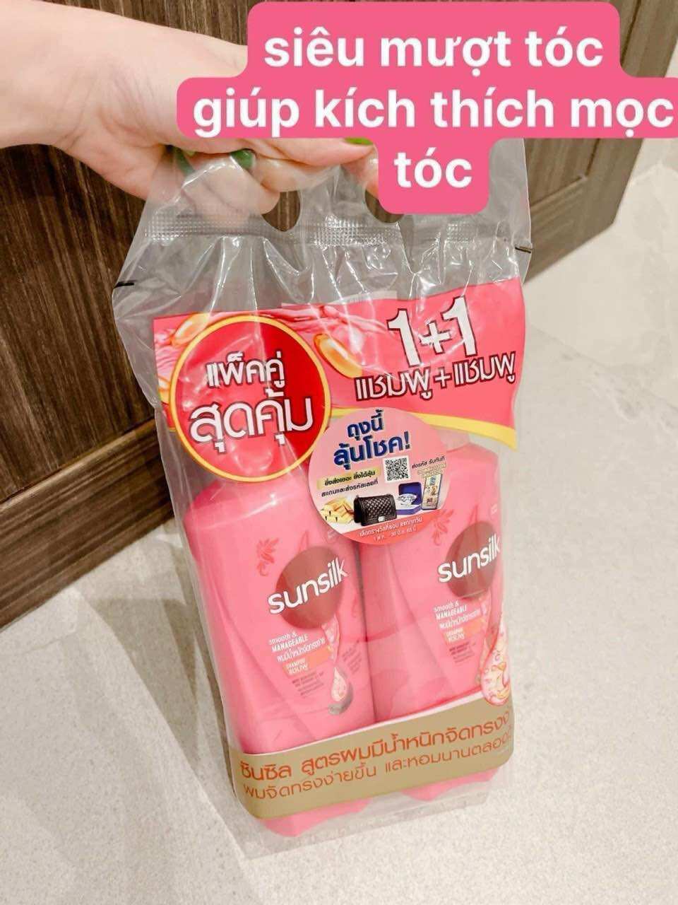 Cặp dầu gội Sunsilk hồng mỗi chai 350ml